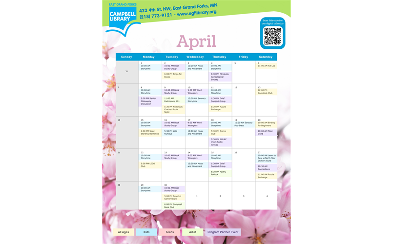 Campbell Library - April Events